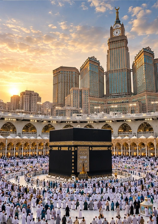 صورة تعبيرية للكعبة المشرفة